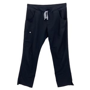 FIGS Kade Cargo Scrub Pants Straight Leg T21004 Black
